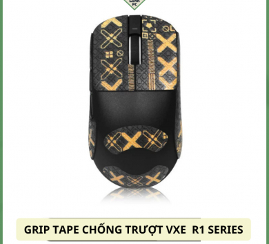 Miếng Dán Chống trượt | Grip Tape Chống Trượt Cho Chuột VXE R1/ R1 SE /R1 pro/R1 Pro Max Black gold full lưng
