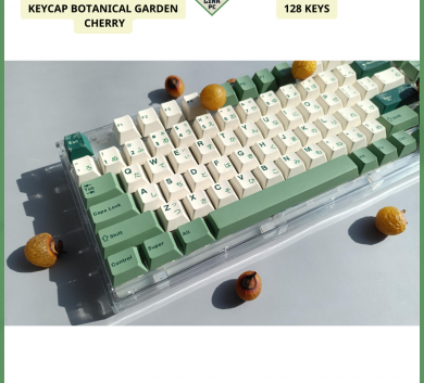 Bộ Keycap Xanh lá cây - Keycap Botanical Garden version rẻ 128 nút dùng cho bàn phím cơ - Nhựa PBT cherry profile