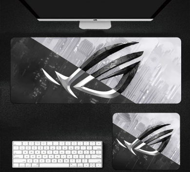 Pad chuột - deskmat size lớn 90x40 cm dày 4mm may viền - Mẫu  Zhend ( ASUS ROG STRIX)