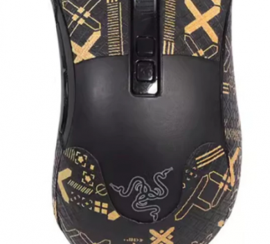 Miếng Dán Chống trượt | Grip Tape Chống Trượt Cho Chuột Logitech Razer Deathadder V2 PRO/DA V2 Dây  (Da v2 pro)-MÀU BLACK GOLD  FULL LƯNG·