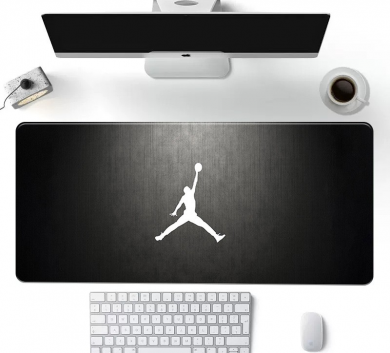 Pad chuột - deskmat size lớn 90x40 cm dày 4mm may viền - Mẫu L Basketball 009