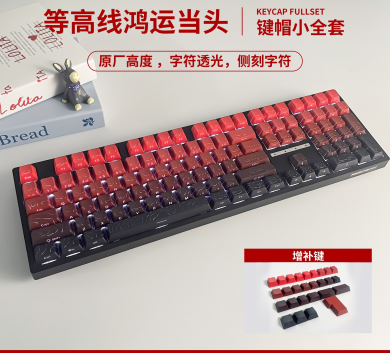 Keycap Contour 4.0 Line - Keycap typography Side Print Xuyên Led - Cherry profile - Nhựa Pbt - NEW BOX