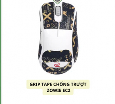 Miếng Dán Chống trượt | Grip Tape (Griptape) Chống Trượt Cho Chuột Zowie Zowie Ec2 Ec2 wireless - Black Gold full lưng