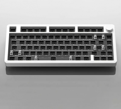 Kit bàn phím cơ nhôm LEOBOG Hi8 white 3 mode (Bluetooth - 2.4 hz - Wired) , Hotswap 5 pin Mạch Xuôi New Box