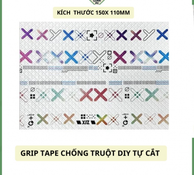 Miếng Dán chống trượt tự cắt - Grip Tape Tự Cắt DIY 15x11 cm - Skin Gaming Mouse- Gradient Color Full