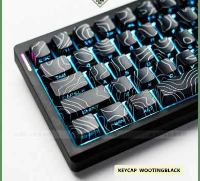 Bộ Keycap WOOTING BLACK - PROFILE CHERRY - New. nhựa PBT