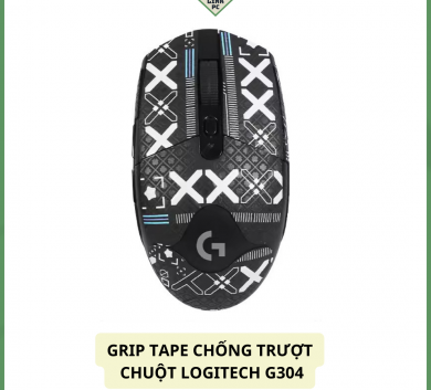 Miếng Dán Chống trượt | Grip Tape Chống Trượt Cho Chuột Logitech  G304 - Black Full lưng