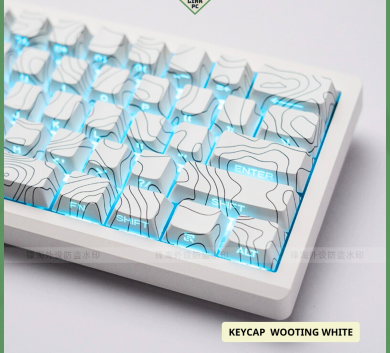 Bộ KEYCAP WOOTING WHITE - PROFILE CHERRY - New. nhựa PBT