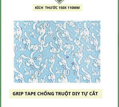 Miếng Dán chống trượt tự cắt - Grip Tape Tự Cắt DIY 15x11 cm - Skin Gaming Mouse-Cinnamorol Blue