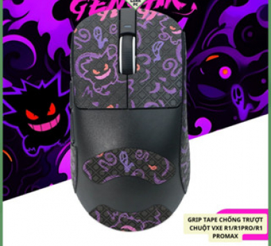 Miếng Dán Chống trượt | Grip Tape Chống Trượt Cho Chuột VXE  MAD R / R MAJOR Gengar Ghost full