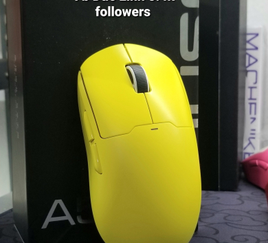 Chuột Mchose A5 Pro Max Yellow 3 mode paw3395 Like New đẹp Full Box