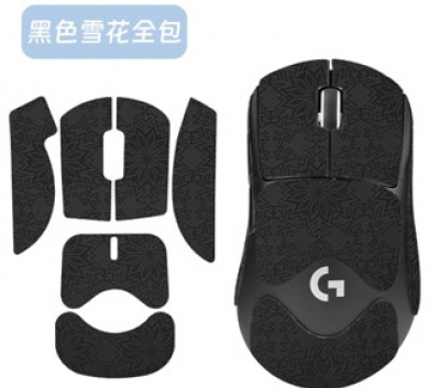 Miếng Dán Chống trượt | Grip Tape Chống Trượt Cho Chuột Logitech G pro x superlight 2 DEX (Bản công thái học) - Black SnowFlake