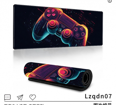 Pad chuột - deskmat size lớn 90x40 cm dày 4mm may viền - Mẫu Lzqdn07