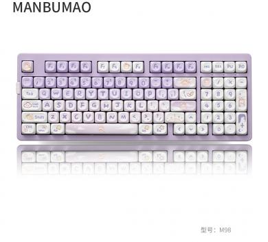 Keycap Gradiennt Purple Rabbit Profile MOA 142 nút