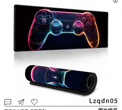 Pad chuột - deskmat size lớn 90x40 cm dày 4mm may viền - Mẫu Lzqdn05