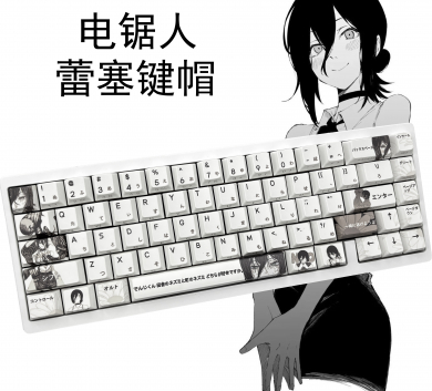 Keycap 2 in 1 Cherry Profile vừa xuyên led - vừa in kí tự Reze