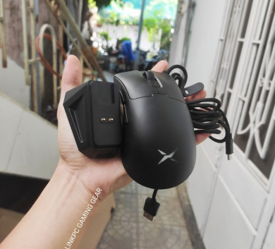 Chuột Không Dây Delux M900 PRO BLACK 2nd (3395 -  8khz - Wireless và Dây)
