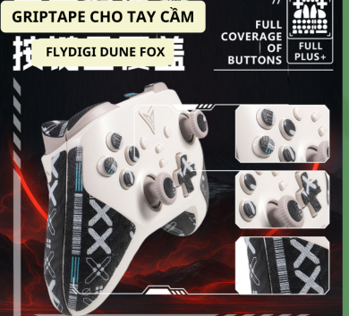Miếng Dán Grip Tape (griptape) 3M Chống Trượt Cho Tay cầm Flydigi Dune Fox - skin tay cầm