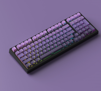 Bàn phím cơ Xingmeng K980 Polar Purple 3 mode (Bluetooth - 2.4 hz - Wired) ,  Hotswap Mạch Xuôi New Box