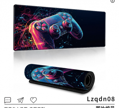 Pad chuột - deskmat size lớn 90x40 cm dày 4mm may viền - Mẫu Lzqdn08
