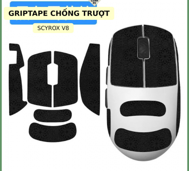 Miếng Dán Chống trượt | Grip Tape (Griptape) Chống Trượt Cho Chuột Scyrox V8
