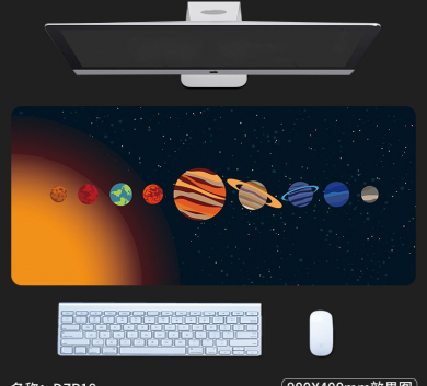 Pad chuột - deskmat size lớn 90x40 cm dày 4mm may viền - Mẫu DZP18