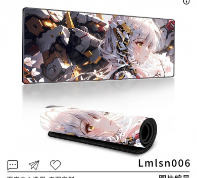 Pad chuột - deskmat size lớn 90x40 cm dày 4mm may viền - Mẫu Lmnsl006