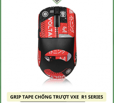 Miếng Dán Chống trượt | Grip Tape Chống Trượt Cho Chuột VXE R1/ R1 SE /R1 pro/R1 Pro Max Red full lưng