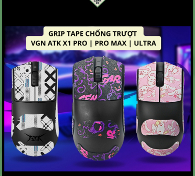 Miếng Dán Chống trượt | Grip Tape (Griptape) Chống Trượt Cho Chuột ATK X1 Pro Max Ultra Ultimate - X1V2 - Skin ATK X1