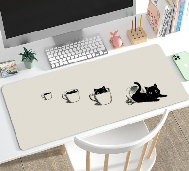 Pad chuột - deskmat size lớn 90x40 cm dày 4mm may viền - Mẫu Lhm015