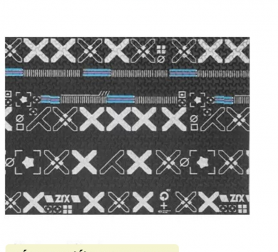 Miếng Dán chống trượt tự cắt - Grip Tape Tự Cắt DIY 15x11 cm - Skin Gaming Mouse-Black printed