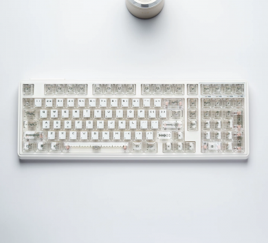Keycap Night Demon - dạng pudding kết hợp trong suốt- cherry profile 136 nút