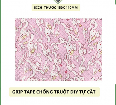 Miếng Dán chống trượt tự cắt - Grip Tape Tự Cắt DIY 15x11 cm - Skin Gaming Mouse- Cinnamorol Pink