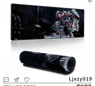 Pad chuột - deskmat size lớn 90x40 cm dày 4mm may viền - Mẫu Ljxzy019