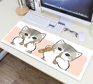 Pad chuột - deskmat size lớn 90x40 cm dày 4mm may viền - Mẫu L-1205