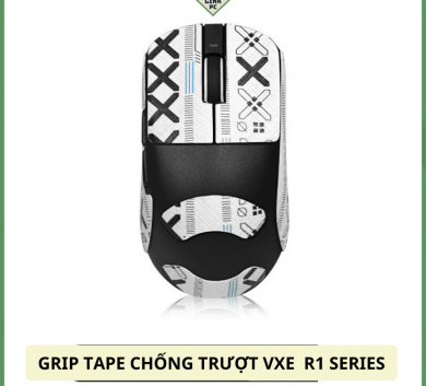 Miếng Dán Chống trượt | Grip Tape Chống Trượt Cho Chuột VXE R1/ R1 SE /R1 pro/R1 Pro Max White full lưng