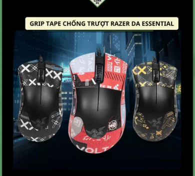Miếng Dán Chống trượt | Grip Tape (Griptape) Chống Trượt Cho Chuột Razer Deathadder Essential