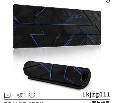 Pad chuột - deskmat size lớn 90x40 cm dày 4mm may viền - Mẫu  Lkjzg001