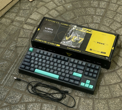 Bàn phím cơ VGN V87 Black - 3 mode - Hotswap - Mạch xuôi