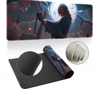 Pad chuột - deskmat size lớn 90x40 cm dày 4mm may viền - Mẫu Naruto BL013