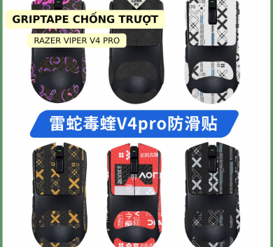 Miếng Dán Chống trượt | Grip Tape (Griptape) Chống Trượt Cho Chuột Viper V4 Pro