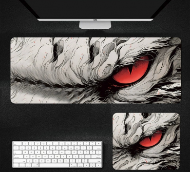 Pad chuột - deskmat size lớn 90x40 cm dày 4mm may viền - Mẫu Eye ofthe Spendthrift 