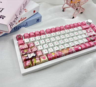 Keycap 2 in 1 Cherry Profile vừa xuyên led - vừa in kí tự Kanroji Mitsuri