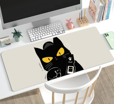 Pad chuột - deskmat size lớn 90x40 cm dày 4mm may viền - Mẫu Lhm020