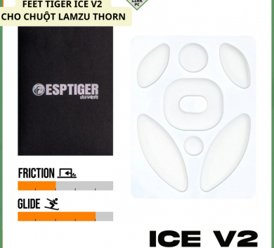 Tấm feet chuột Tiger Ice V2 Cho Chuột Lamzu Thorn ...Feet Speed Mượt mà