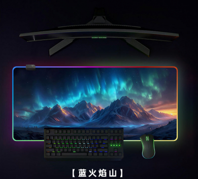 PAD Chuột LED RGP Full Size 900x400x4mm Blue Mountain Flame
