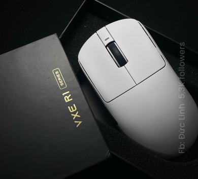 Chuột Không Dây Gaming VXE R1 Pro Max - WHITE - PAW3395 - Like New Full Box